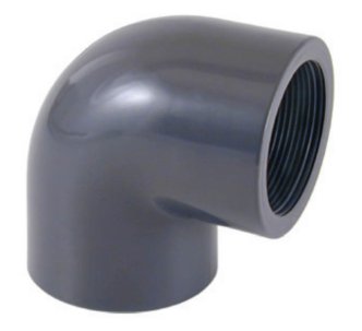 Cepex PVC-U elbow 90 degree with female thread  FT X FT 1/2'' 20 mm