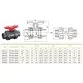 Sekisui C-PVC true union ball valve 1/2” Photo №2