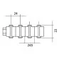 Aqua Industrial overflow Grating, 245 mm, 22 mm Photo №2