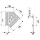 Aqua Industrial overflow grating angle 45 degree, 195 mm Photo №2