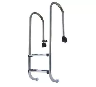 Aqua Industrial stainless steel ladder for inground pools, 2 treads, 304L