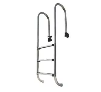Aqua Industrial stainless steel ladder for inground pools, 3 treads, 304L