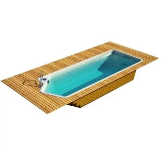Luxe pool Tobe fiberglass swimming pool, 6 x 3 x 1,45 m