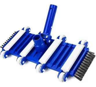 Aqua Industrial flexible floor cleaning pool brush with side bristles