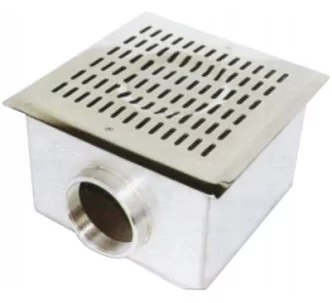 Aqua Industrial stainless steel 316L main drain for concrete pools, 500x500 mm