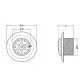 Aqua Industrial stainless steel wall inlet for concrete pools, 155 mm Photo №2