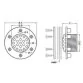 Aqua Industrial stainless steel wall inlet for liner pools, 144 mm Photo №2