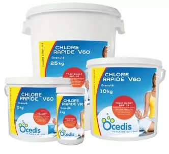 Ocedis V60 quick chlorine for pool, granules, 25 kg