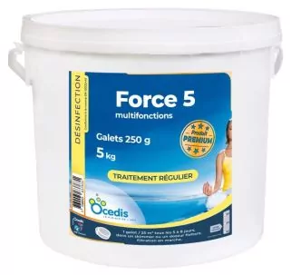 Ocedis 5 Action long lasting chlorine for pool, tablets, 5 kg