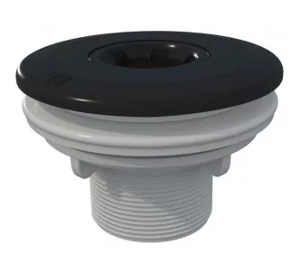 AstralPool Multiflow Threaded return inlet for liner pools, 50 mm, Anthracite Grey
