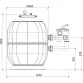 Aqua Industrial Aquarius filter with side mounted valve D950 mm 35 m3/h Photo №2
