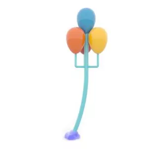 Polgun animation for kid’s splash zone Balloons