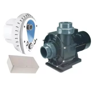 Aqua Industrial countercurrent system for pool 2.2 kW 50 m3/h 380 V, concrete/liner, ABS plastic