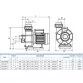 Aqua Industrial countercurrent system for pool 2.2 kW 50 m3/h 220 V, concrete/liner, stainless steel Photo №5