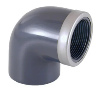 Cepex PVC-U reinforced elbow 90 degree with female thread 1/2'' FT 20 mm