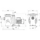 Aqua Industrial LIPARI 50M 13 m3/h pump for the swimming pool, 0.5 HP Photo №3