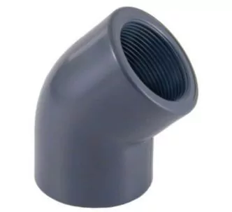 Cepex PVC-U elbow 45 degree with female thread 2 1/2'' FT 75 mm