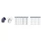Cepex PVC-U elbow 45 degree with female thread 2 1/2'' FT 75 mm Photo №2