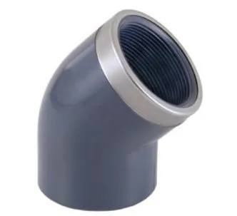 Cepex PVC-U reinforced elbow 45 degree with female thread 1/2'' FT 20 mm