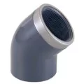 Cepex PVC-U reinforced elbow 45 degree with female thread 2'' FT 63 mm