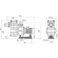 Hayward KPA 250T 47 m3/h pump for the swimming pool, 2.5 HP Photo №3