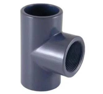 Cepex PVC-U tee with female thread 3'' FT 90 mm