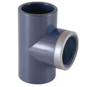Cepex PVC-U reinforced tee with female thread 1'' FT 32 mm