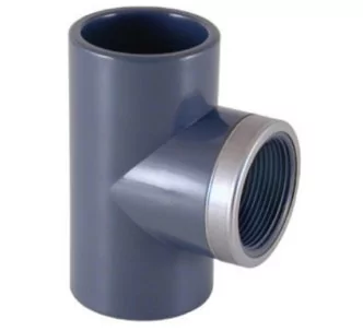 Cepex PVC-U reinforced tee with female thread 1'' FT 32 mm