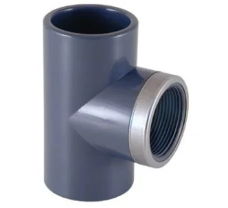 Cepex PVC-U reinforced tee with female thread 1 1/2'' FT 50 mm