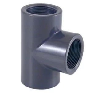 Cepex PVC-U tee with female thread 2 1/2'' FT X FT X FT 75 mm