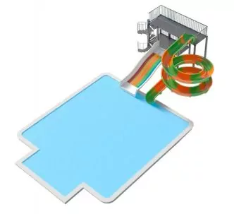 Compact slide and Wide water slides