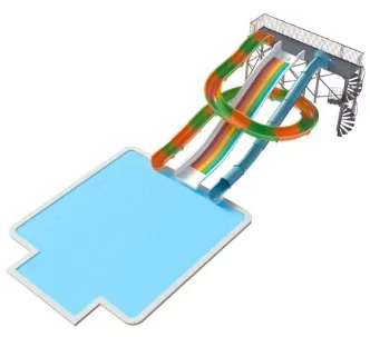 Aquatube, Wide slide, Body slide water slides