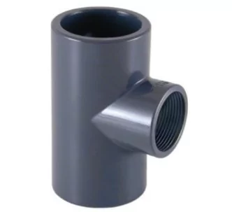 Cepex PVC-U reducing tee with female thread FT 75 x 2”