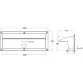 Aqua Industrial pool wall waterfall, 1000 mm, AISI304 Photo №2