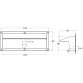 Aqua Industrial pool wall waterfall, 1250 mm, AISI304 Photo №2
