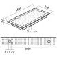 Aqua Industrial rectangular hydromassage plate pool, 1500 mm, stainless steel AISI316, liner Photo №2