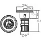 Aqua Industrial SP-1312 hydromassage nozzle for pool, liner/concrete Photo №3
