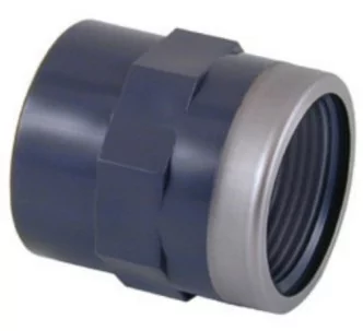Cepex PVC-U reinforced coupling with female thread 50 mm FT 1 1/2”