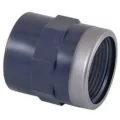 Cepex PVC-U reinforced coupling with female thread 63 mm FT 2”