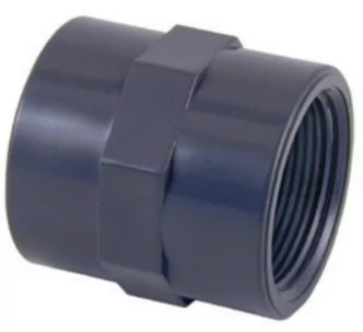 Cepex PVC-U coupling with female thread FT X FT 1”