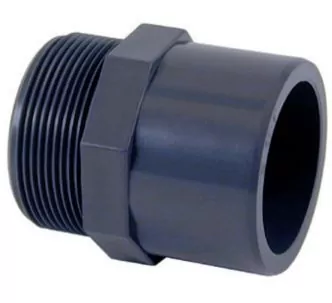 Cepex PVC-U reducing coupling with male thread MT 20 - 16 x ⅜”