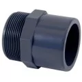 Cepex PVC-U reducing coupling with male thread MT 75 - 63 x 2”