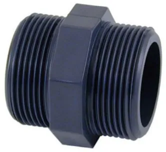 Cepex PVC-U coupling with male thread MT X MT 1/2”