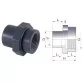Cepex PVC-U reducing coupling with female thread FT 20 - 16 x ½” Photo №2