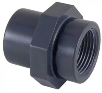 Cepex PVC-U reducing coupling with female thread FT 75 - 63 x 2”