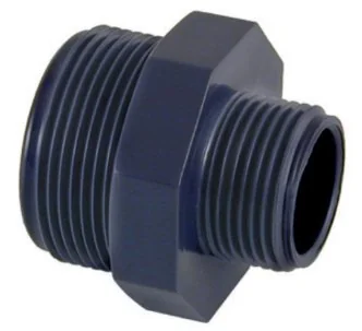 Cepex PVC-U threaded reducing coupling ¾” x ⅜”