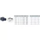 Cepex PVC-U union with O-ring, male thread 110 mm X 4'' Photo №3