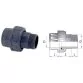 Cepex PVC-U union with O-ring, male thread 110 mm X 4'' Photo №2
