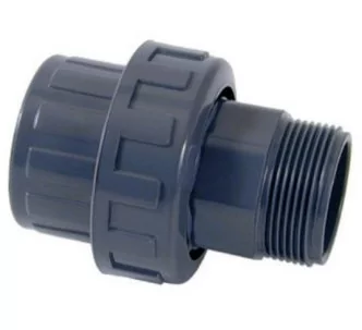 Cepex PVC-U union with O-ring, male and female thread 2'' X 2''