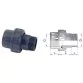 Cepex PVC-U union with O-ring, male and female thread 2'' X 2'' Photo №2